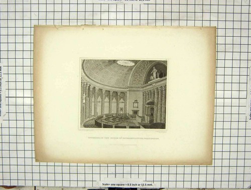 Original old antique print - original,