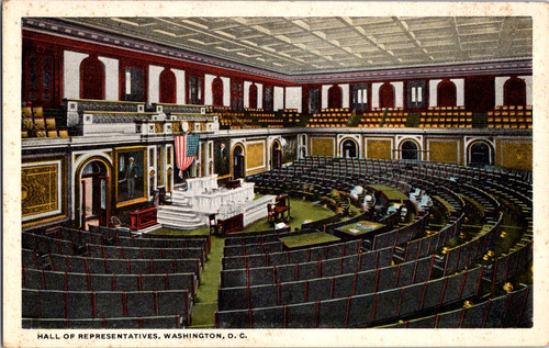 Vintage postcard hall - postcard,