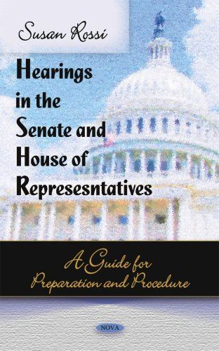 Hearings the senate and - in,