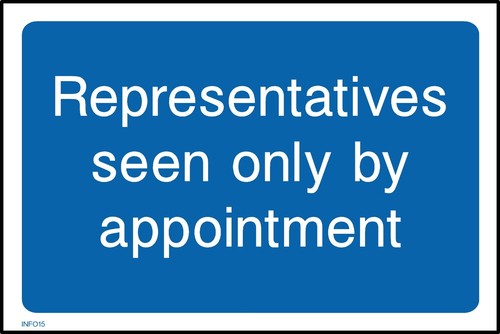 Representatives seen only - , by